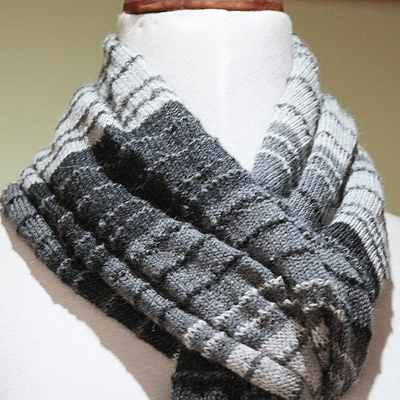 100% alpaca shawl, 'Peruvian Gray' - 100% alpaca shawl