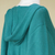 Alpaca blend hoodie sweater, 'Turquoise Trujillo Lady' - Alpaca Blend Hoodie Sweater (image 2f) thumbail
