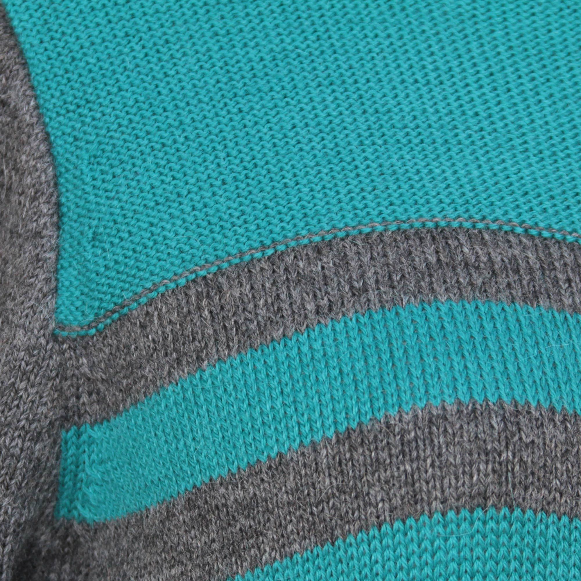 Unique Striped Alpaca Wool Sweater Colca Elegance NOVICA