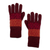 100% alpaca gloves, 'Diamond of the Andes' - Handmade Alpaca Wool Patterned Gloves thumbail
