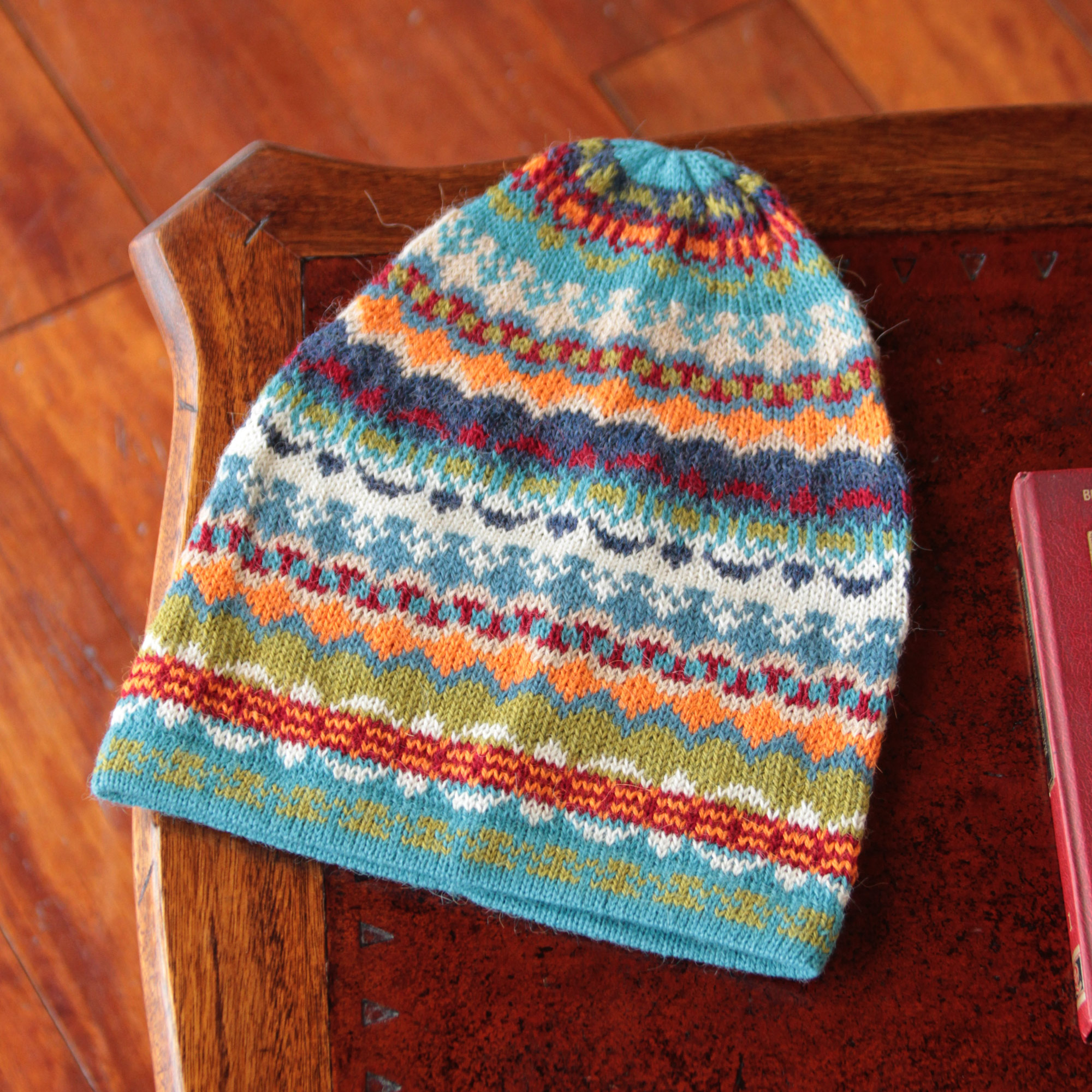 Women's Fair Trade Alpaca Wool Hat from Peru, 'Soft Fantasy'