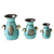 Copper and bronze vases, 'Inca Inheritance' (set of 3) - Unique Archaeological Copper Bronze Vase (Set of 3) (image 2a) thumbail