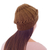 100% alpaca hat, 'Cajamarca Brown' - Handmade Alpaca Wool Solid Brown Beanie Hat (image 2f) thumbail
