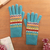 100% alpaca gloves, 'Ancash Fantasy' - Artisan Crafted Alpaca Wool Patterned Gloves thumbail
