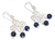 Lapis lazuli chandelier earrings, 'Fortunate' - Handcrafted Sterling Silver Chandelier Lapis Lazuli Earrings (image 2a) thumbail