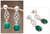Chrysocolla dangle earrings, 'Tangled-Up' - Chrysocolla Dangle Earrings Handcrafted Sterling Silver  (image 2) thumbail