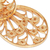 Gold plated dangle earrings, 'Filigree Beauty' - Hand Crafted 21K Gold Plated on Sterling Dangle Earrings (image 2b) thumbail