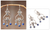 Sodalite chandelier earrings, 'Beautiful Bluebells' - Heart Shaped Sterling Silver Sodalite Chandelier Earrings (image 2) thumbail