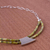 Halskette mit Serpentinenanhänger - Handgefertigte Halskette mit Anhänger aus Serpentin und Silber