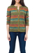 100% alpaca cardigan, 'Andean Secret' - Alpaca Wool Art Knit Cardigan Sweater thumbail
