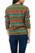 100% alpaca cardigan, 'Andean Secret' - Alpaca Wool Art Knit Cardigan Sweater (image 2b) thumbail