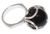 Obsidian flower ring, 'Center of the Universe' - Obsidian flower ring thumbail