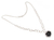Obsidian flower necklace, 'Center of the Universe' - Obsidian flower necklace (image 2a) thumbail