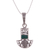 Chrysocolla pendant necklace, 'Ceremonial Tumi' - Chrysocolla Pendant Necklace (image 2c) thumbail