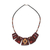 Ceramic beaded necklace, 'Colla Vineyard' - Ceramic beaded necklace (image 2a) thumbail