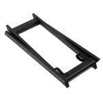 Reverse painted glass folding tray table, 'Scarlet Delight' - Handmade Reverse Painted Glass Wood Glass Folding Table