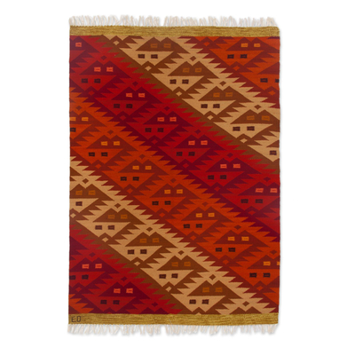 Wool rug (4x5.5)