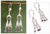 Amethyst chandelier earrings, 'Filigree Rain' - Handcrafted Sterling Silver Filigree Amethyst Earrings thumbail