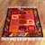 Wool rug, 'Ceremonial Masks' (4x5) - Handcrafted Geometric Wool Area Rug (4x5) (image 2) thumbail