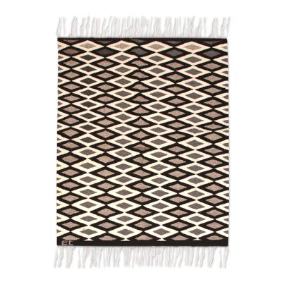 Wool rug, 'Diamonds' (2x3) - Wool rug (2x3)