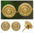 Gold plated filigree button earrings, 'Golden Illusion' - Fair Trade Gold Plated Filigree Earrings (image 2) thumbail