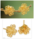 Gold plated filigree flower earrings, 'Andean Blossom' - Handmade Floral Gold Plated Filigree Flower Earrings (image 2) thumbail