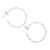 Sterling silver half hoop earrings, 'Light Waves' - Modern Sterling Silver Half Hoop Earrings thumbail