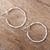 Sterling silver half hoop earrings, 'Light Waves' - Modern Sterling Silver Half Hoop Earrings (image 2b) thumbail