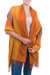 100% alpaca shawl, 'Tarma Sunflower' - 100% alpaca shawl (image 2b) thumbail