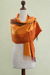 100% alpaca shawl, 'Tarma Sunflower' - 100% alpaca shawl (image 2c) thumbail