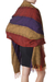 100% alpaca shawl, 'Dahlias of Tarma' - 100% alpaca shawl (image 2d) thumbail
