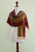100% alpaca shawl, 'Dahlias of Tarma' - 100% alpaca shawl (image 2e) thumbail