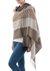 100% alpaca shawl, 'Fallow Fields' - 100% alpaca shawl (image 2b) thumbail