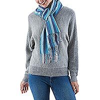 100% alpaca scarf,