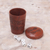 Leather dice cup and dice set, 'Nazca Spider' - Leather dice cup and dice set (image 2c) thumbail