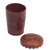 Leather dice cup and dice set, 'Nazca Spider' - Leather dice cup and dice set (image 2d) thumbail