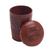 Leather dice cup and dice set, 'Nazca Spider' - Nazca Embossed Leather Dice Cup Set (image 2f) thumbail