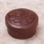 Leather box, 'Andean Thistle' - Tooled Leather Decorative Box from Peru (image 2) thumbail