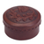 Leather box, 'Andean Thistle' - Tooled Leather Decorative Box from Peru thumbail