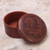 Leather box, 'Andean Thistle' - Tooled Leather Decorative Box from Peru (image 2b) thumbail