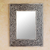 Leather mirror, 'Continuity' - Leather mirror thumbail