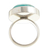 Amazonite cocktail ring, 'Unique Minimalism' - Amazonite cocktail ring (image 2d) thumbail