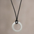 Men's sterling silver necklace, 'Perfect Circle' - Men's sterling silver necklace thumbail