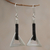 Sterling silver dangle earrings, 'Perfect Triangles' - Sterling silver dangle earrings