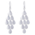 Sterling silver chandelier earrings, 'Vital Rain' - Modern Sterling Silver Chandelier Earrings thumbail