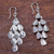 Sterling silver chandelier earrings, 'Vital Rain' - Modern Sterling Silver Chandelier Earrings (image 2b) thumbail