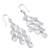 Sterling silver chandelier earrings, 'Vital Rain' - Modern Sterling Silver Chandelier Earrings (image 2e) thumbail