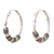 Sterling silver hoop earrings, 'Enigma' - Sterling silver hoop earrings thumbail