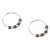 Sterling silver hoop earrings, 'Enigma' - Sterling silver hoop earrings (image 2c) thumbail