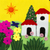 Applique cosmetic bag, 'Sunny Afternoon' - Andean Folk Art Cotton Applique Cosmetic Case (image 2d) thumbail